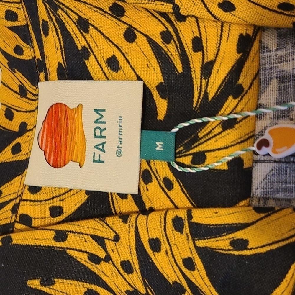 FARM Rio Yellow & Black Floral Print Romper Jumpsuit - Picture 8 of 9